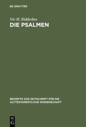 book Die Psalmen: Stilistische Verfahren Und Aufbau. Mit Besonderer Berücksichtigung Von Ps. 1-41