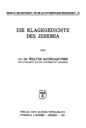 book Die Klagegedichte des Jeremia