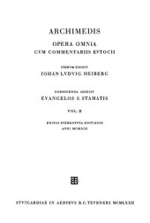 book Archimedis opera omnia cum commentariis Eutocii. V.2.