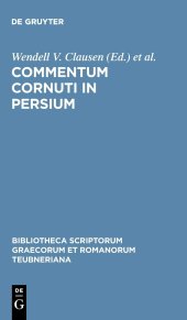 book Commentum Cornuti in Persium