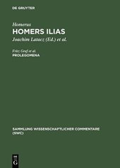 book Homers Ilias: Gesamtkommentar/Basler/Kommentar/Bk/Prolegomena