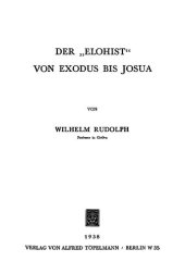 book Der “Elohist” von Exodus bis Josua