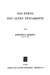 book Das Ethos des Alten Testaments