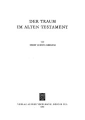 book Der Traum im Alten Testament