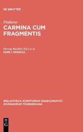 book Carmina cum Fragmentis, Pars I Epinicia