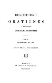 book Demosthenis orationes: Volumen II Orationes XX-XL