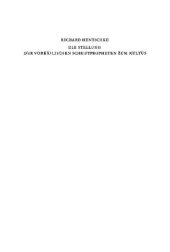 book Die Stellung der vorexilischen Schriftpropheten zum Kultus