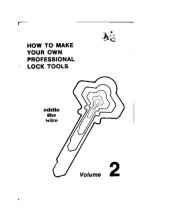 book How to Make Your Own Professional Lock Tools - Volume 2