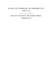 book Geschichte u. Kultur Roms im Spiegel d. neueren Forschung ;2. Principat. Bd. 33. Sprache und Literatur