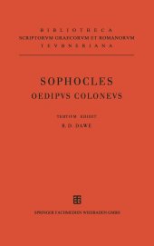 book Sophoclis: Oedipvs Colonevs