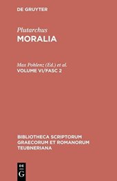 book Plutarchus, Moralia: Volume VI, Fascicle 2