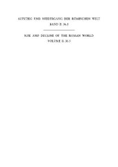 book Geschichte u. Kultur Roms im Spiegel d. neueren Forschung ;2. Principat. Bd. Bd. 36. Philosophie, Wissenschaften, Technik