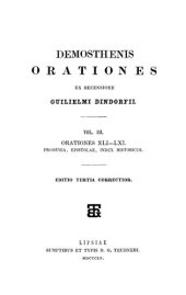 book Demosthenis orationes: Volumen III Orationes XLI-LXI.