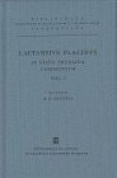 book Lactantii Placidi in Statii Thebaida commentum: Vol. I. Scholia in Statium