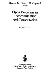 book Open Problems in Communication and Computation