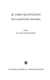 book Quintiliani, M. Fabii, declamationes minores