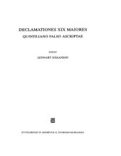 book Declamationes XIX maiores Quintiliano falso ascriptae