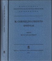 book Frontonis, M. Cornelii, epistulae