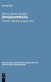 book Marcus Valerius Martialis, Epigrammata