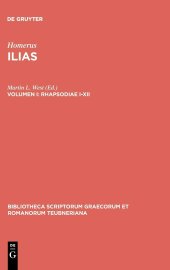 book Ilias, vol. I: Rhapsodiae I-XII