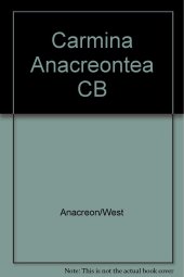 book Carmina Anacreontea