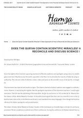 book Does the Qur’an Contain Scientific Miracles_ A New Approach on how to Reconcile and Discuss Science in the Qur’an