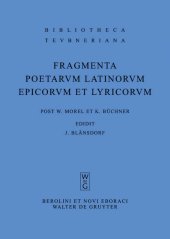 book Fragmenta Poetarum Latinorum Epicorum Et Lyricorum