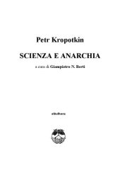 book Scienza e anarchia