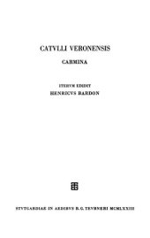 book Catulli Veronensis carmina