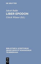 book Jakob Balde Liber Epodon