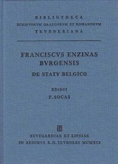 book Enzinatis Burgernis, Francisci, historia de statu Belgico deque religione Hispanica