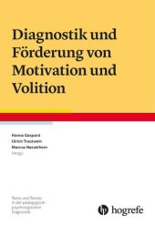 book Diagnostik und Förderung von Motivation und Volition