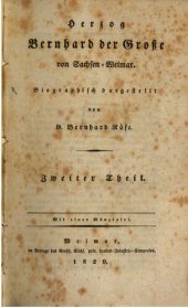 book Herzog Bernhard der Große von Sachsen-Weimar