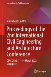 book Proceedings of the 2nd International Civil Engineering and Architecture Conference: CEAC 2022, 11-14 March 2022, Singapore