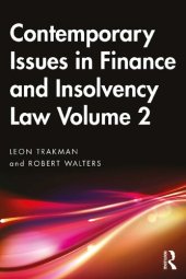 book Contemporary Issues in Finance and Insolvency Law, Volume 2