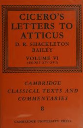 book Cicero's Letters to Atticus. Volume VI: 44 B.C., letters 355–426 (books XIV–XVI)