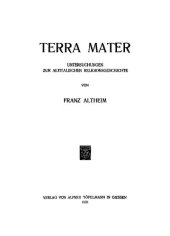 book Terra mater. Untersuchungen zur altitalischen Religionsgeschichte