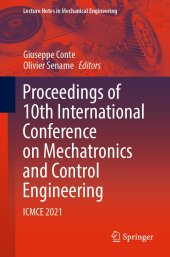 book Proceedings of 10th International Conference on Mechatronics and Control Engineering: ICMCE 2021