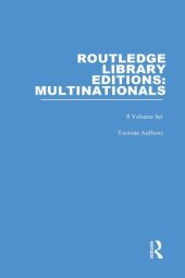 book Routledge Library Editions: Multinationals, 8-Volume Set