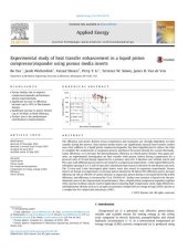 book Experimental study of heat transfer enhancement in a liquid piston compressor/expander using porous media inserts