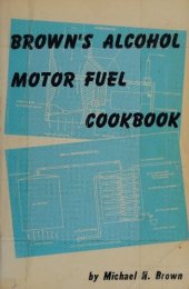 book Brown's Alcohol Motor Fuel Cookbook