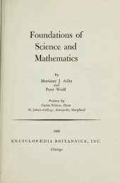 book Foundations of Science and Mathematics