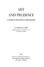 book Art and Prudence - Study in Practical Philosophy