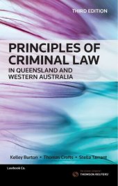 book Principles of Criminal Law in Queensland and Western Australia