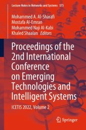 book Proceedings of the 2nd International Conference on Emerging Technologies and Intelligent Systems: ICETIS 2022, Volume 2