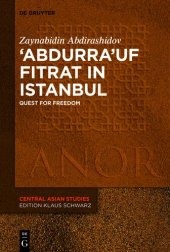 book ‘Abdurra’uf Fitrat in Istanbul: Quest for Freedom