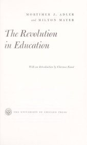 book Revolution in Education