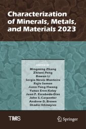 book Characterization of Minerals, Metals, and Materials 2023