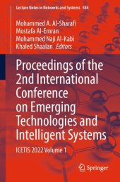 book Proceedings of the 2nd International Conference on Emerging Technologies and Intelligent Systems: ICETIS 2022 Volume 1