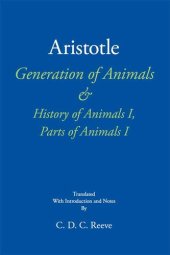 book Generation of Animals & History of Animals I, Parts of Animals I